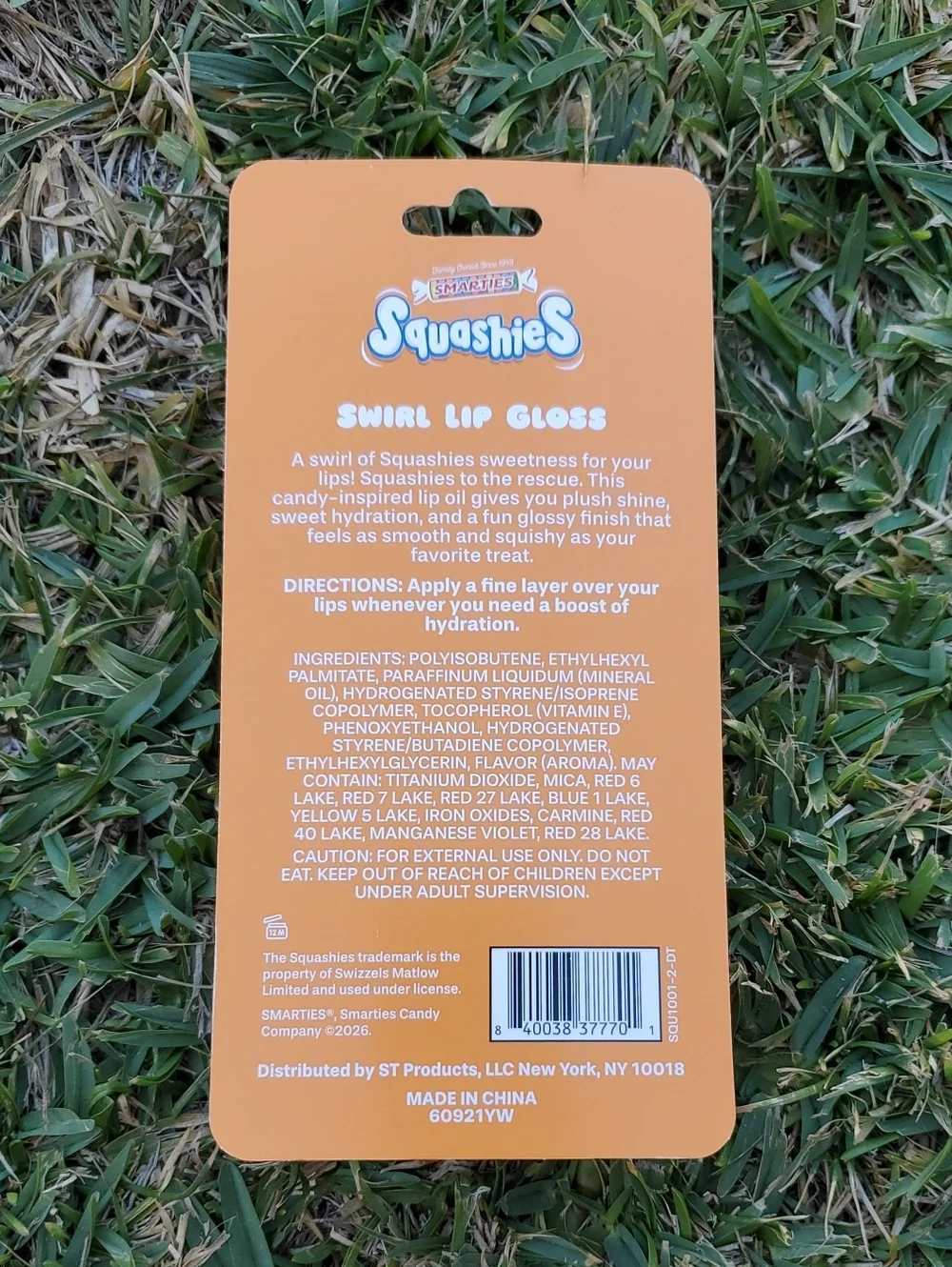 Smarties Squashies Swirl Lip Gloss Mixed Fruit